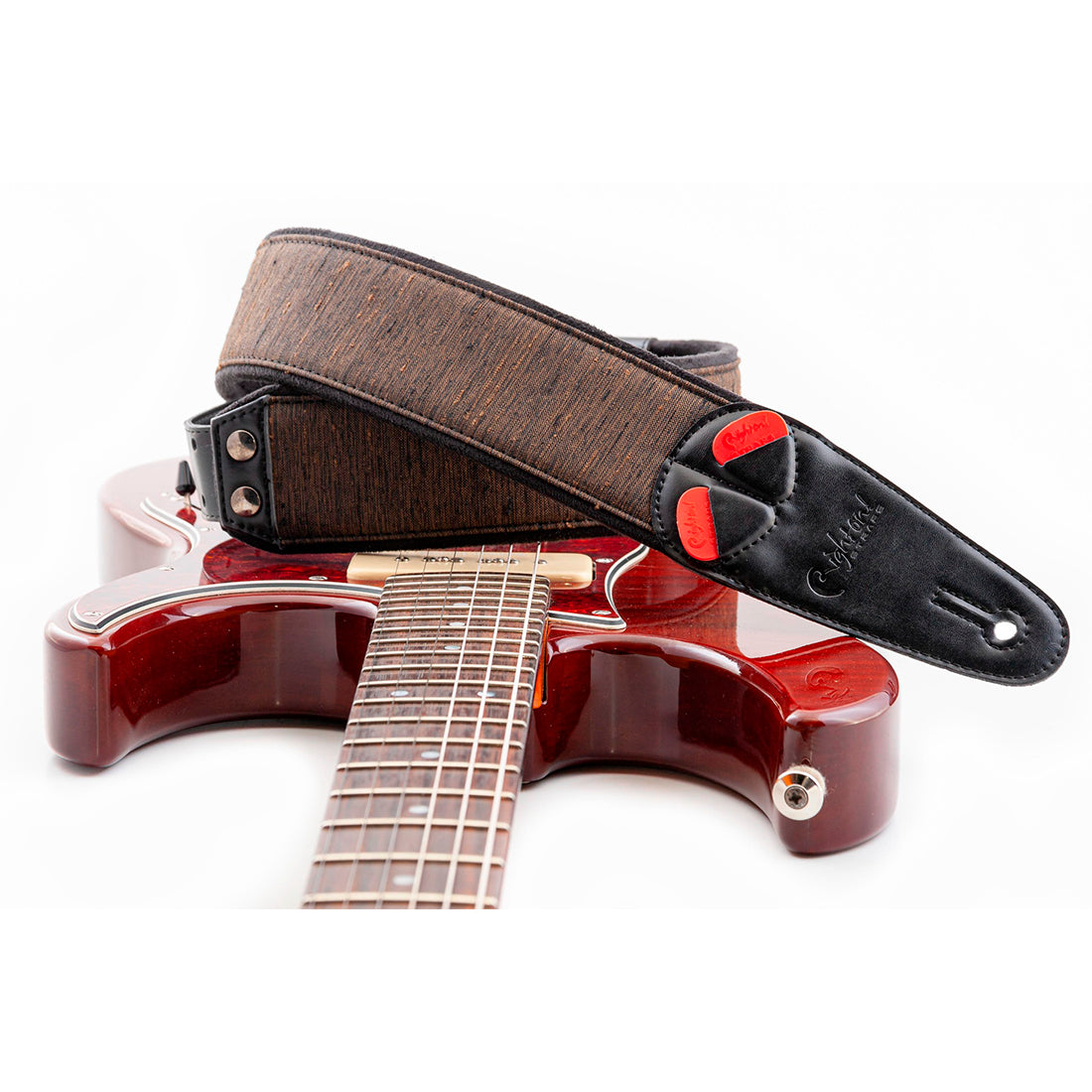 Right On Straps MOJO Boxeo Brown Guitar Strap