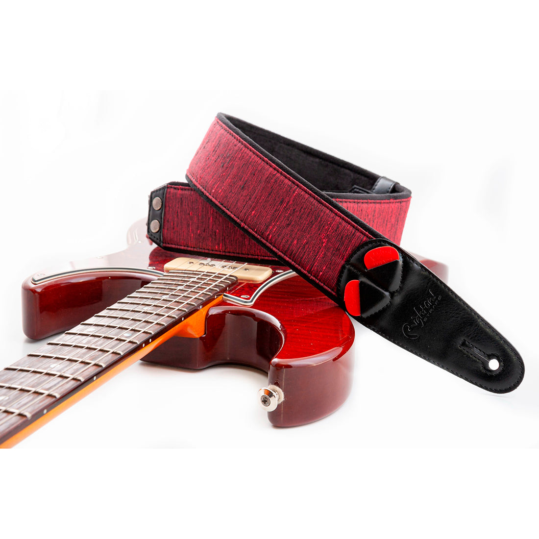 Right On Straps MOJO Boxeo Red Guitar Strap