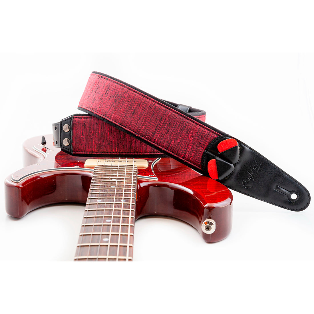 Right On Straps MOJO Boxeo Red Guitar Strap