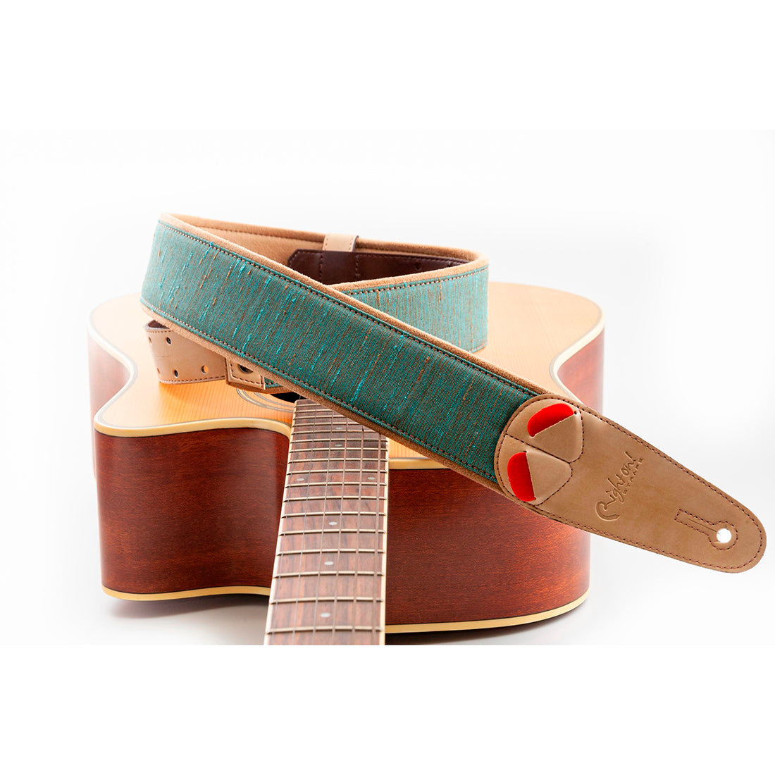 Right On Straps MOJO Boxeo Teal Guitar Strap