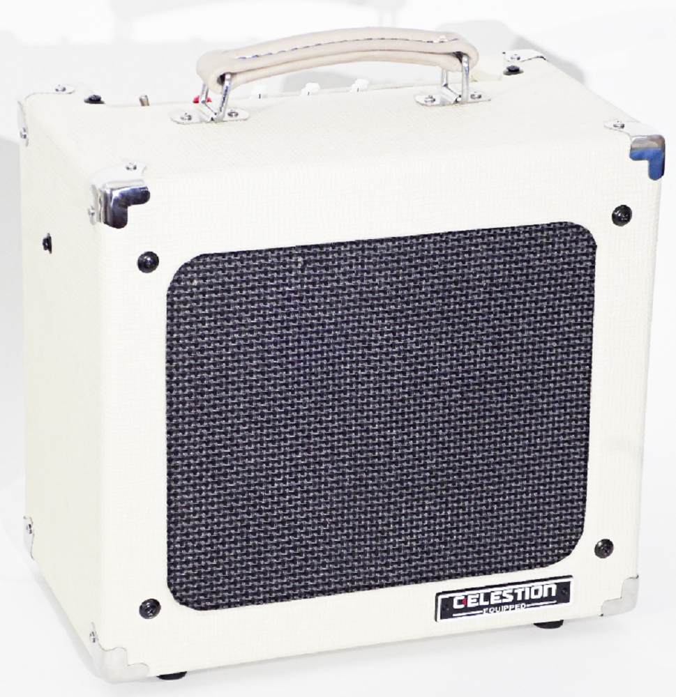 RMS 15W Tube Amp 1x12" White Leather Finish