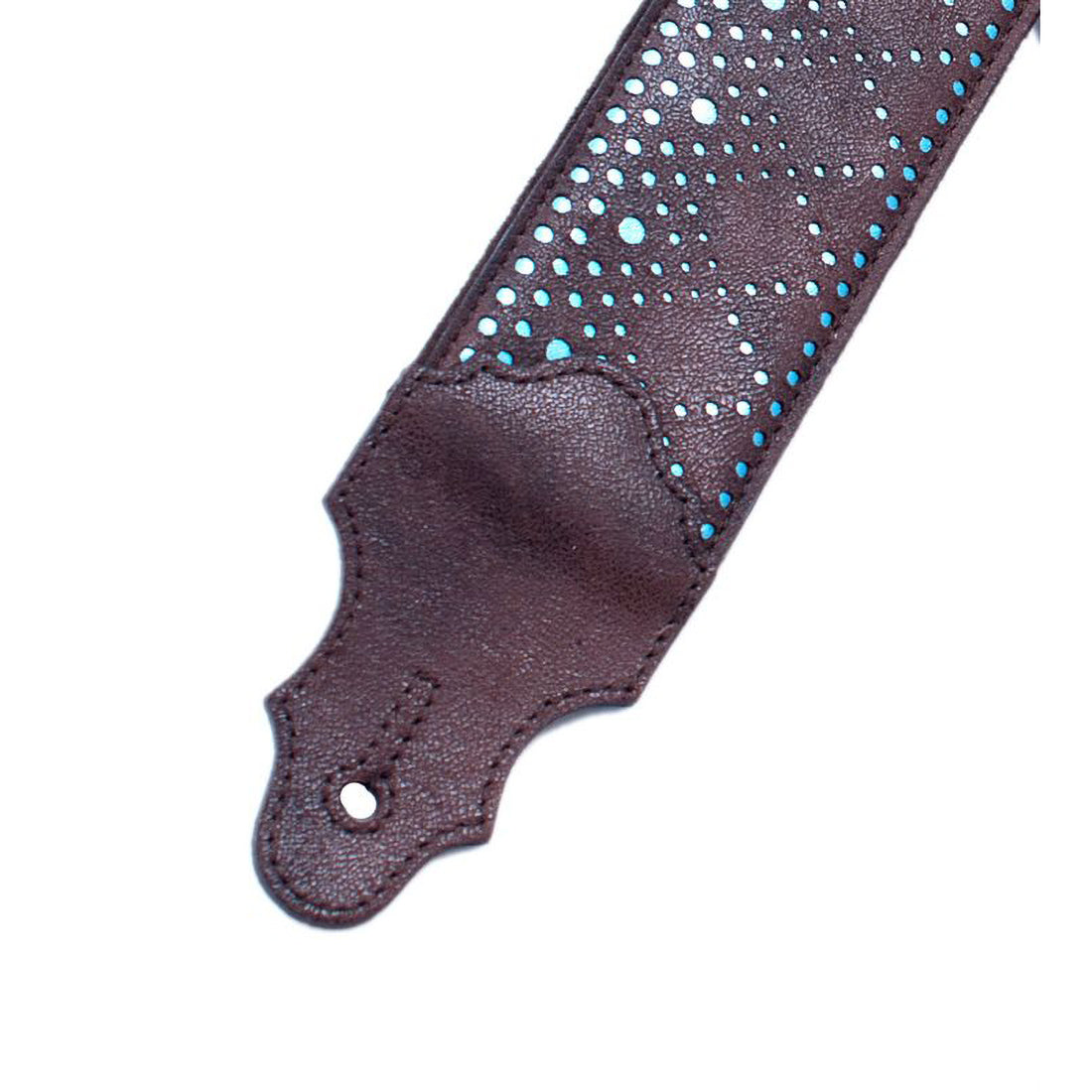 Right On Straps SPARKS Round Brown Guitar Strap