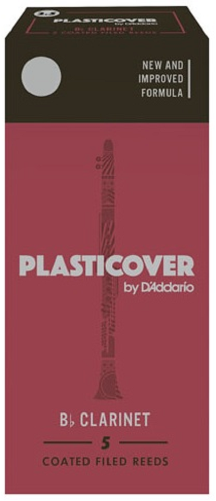 DAddario RRP05BCL250 Plasticover Bb Clarinet Five Pack Size 2.5