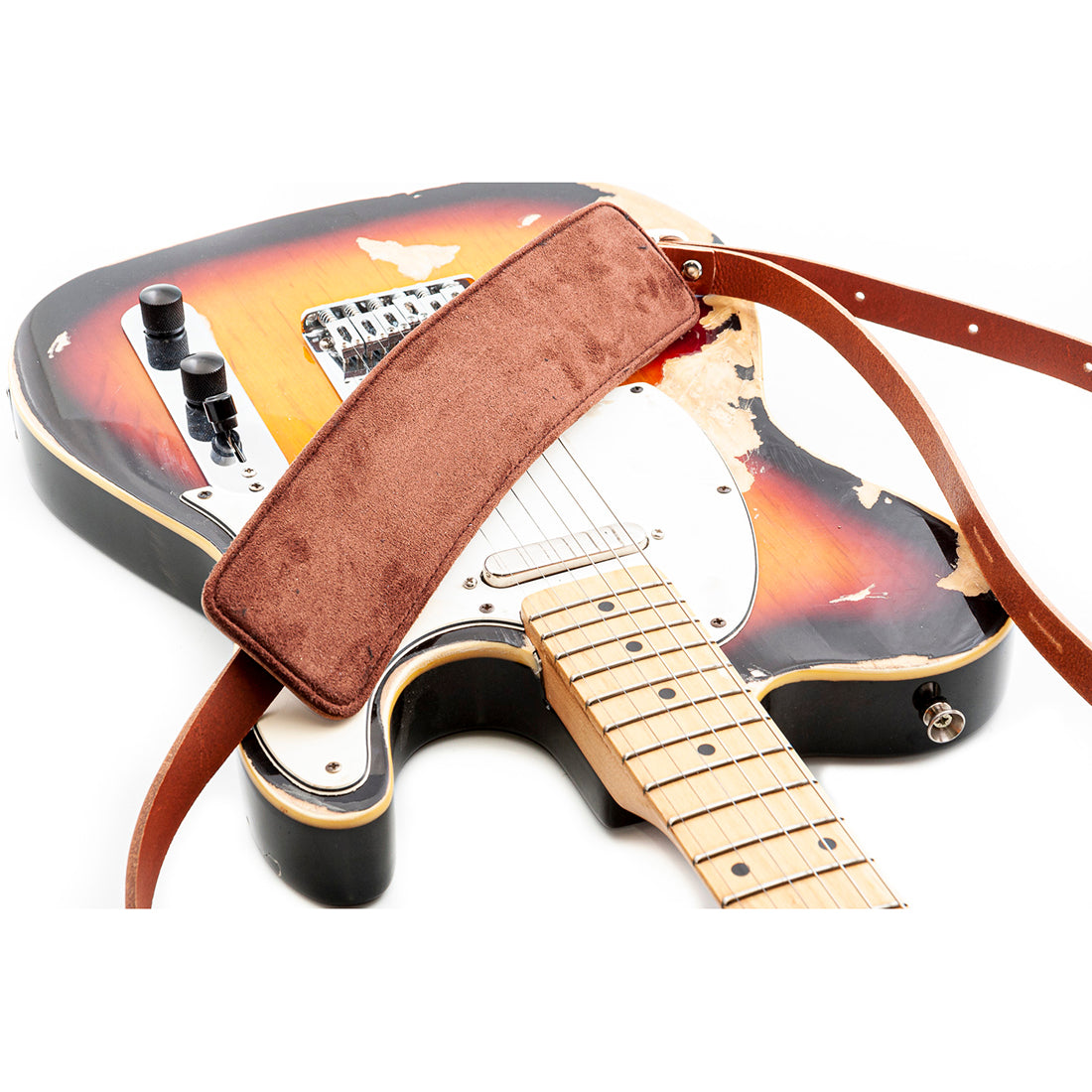 Right On Straps LEATHERCRAFT Slim Woody Guitar Strap