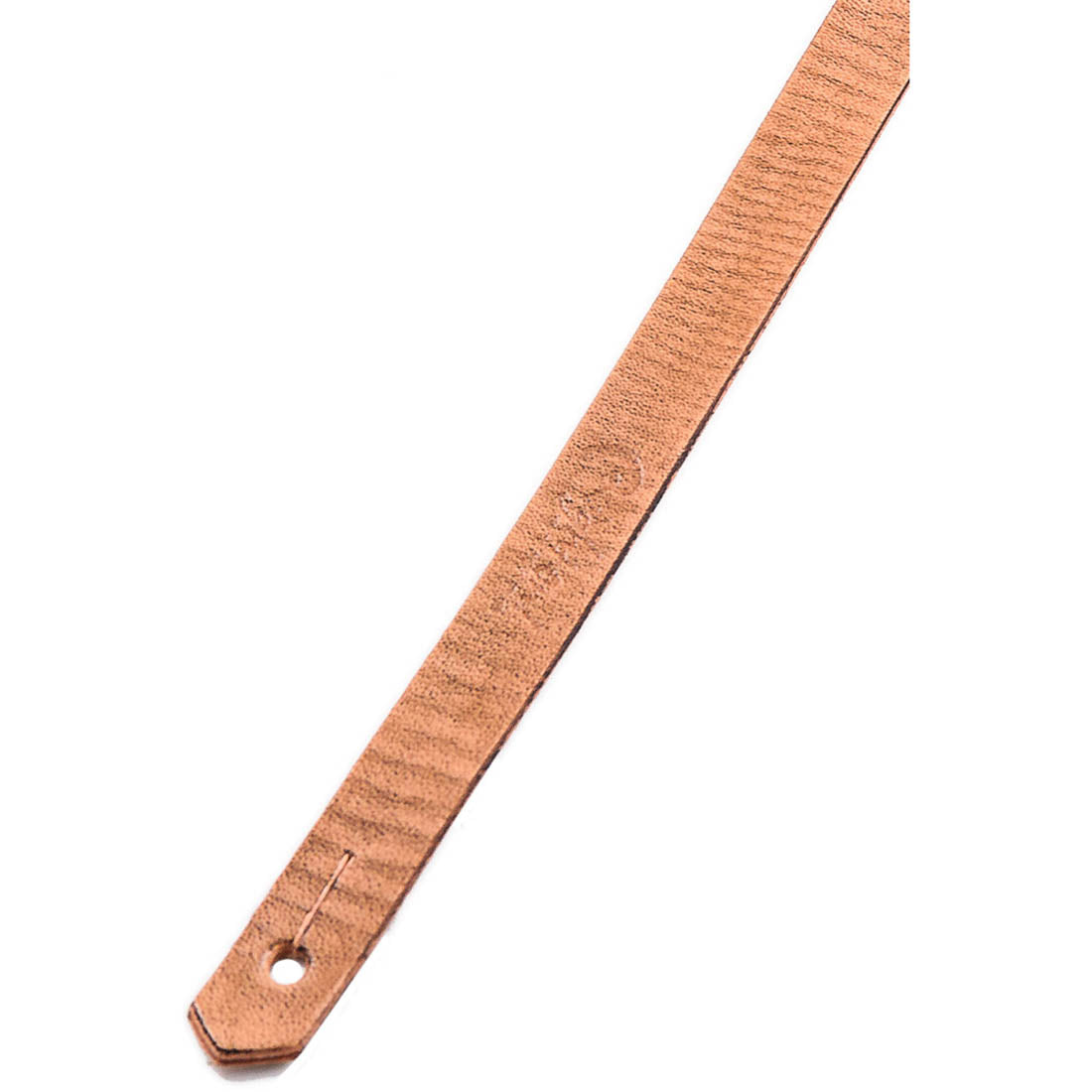 Right On Straps LEATHERCRAFT Slim Beige Guitar Strap