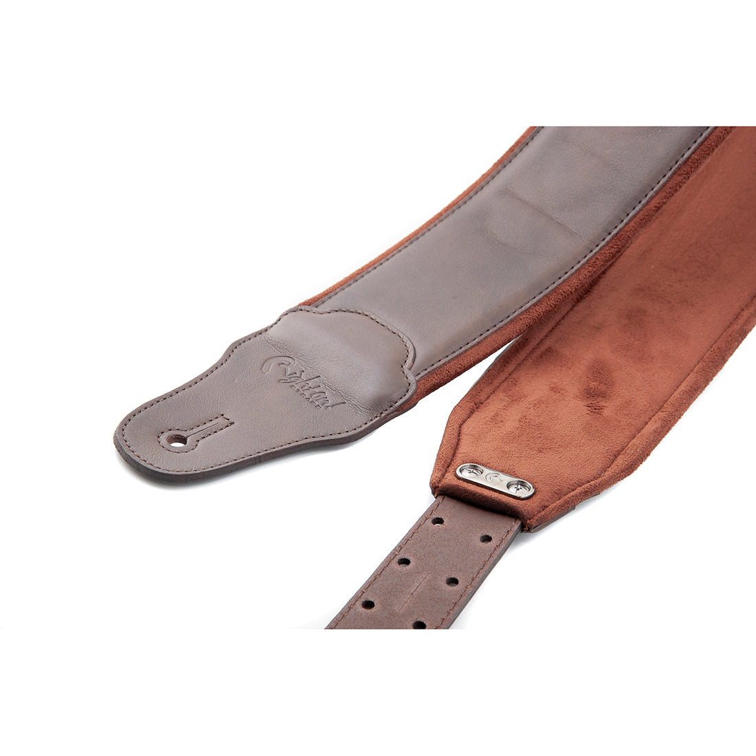 Right On Straps BASSMAN Smooth Brown Guitar Strap