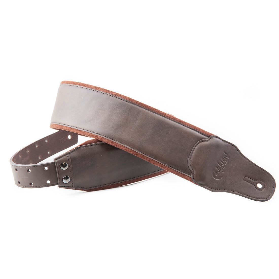 Right On Straps BASSMAN Smooth Brown Guitar Strap