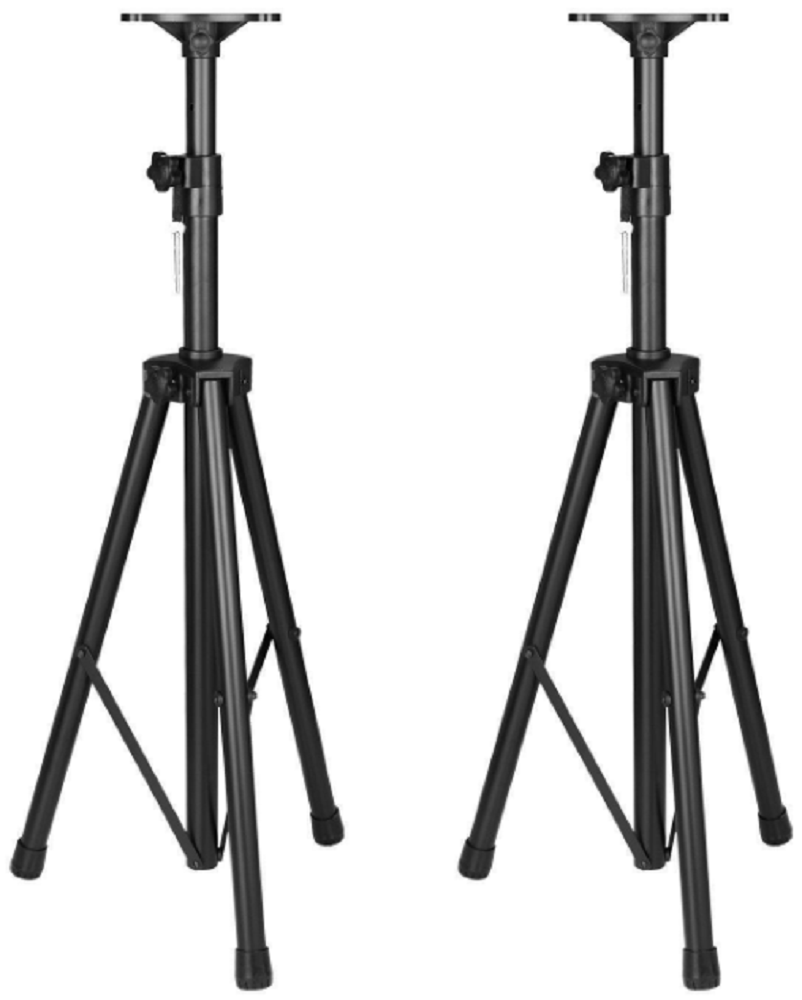 Black Tripod Speaker Stand With Pin - 40kg