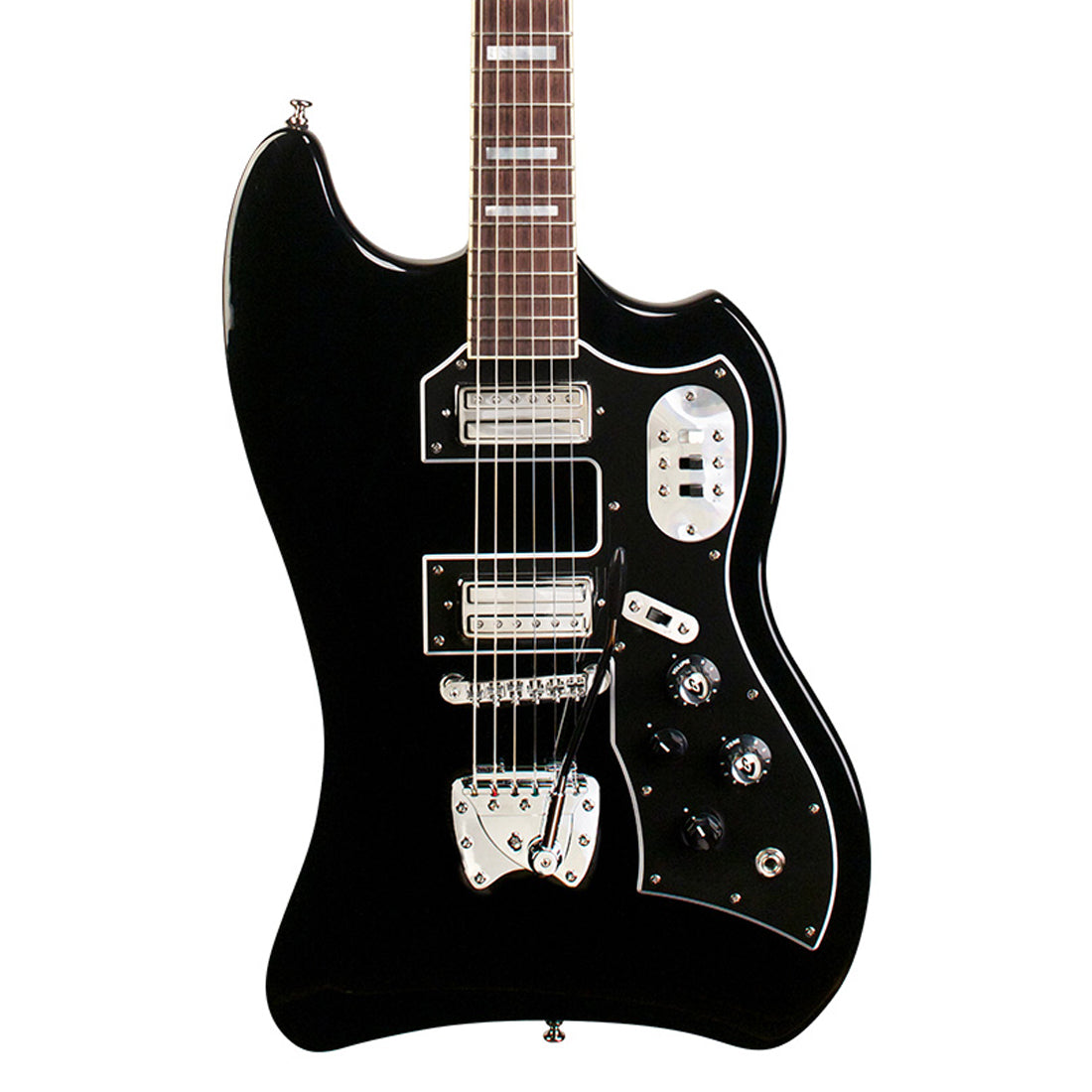 Guild S-200 T-Bird Solid Body Black Electric Guitar