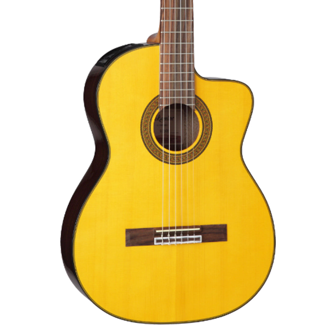 Takamine GC5 Series Acoustic Electric Classical Guitar with Cutaway in Natural Gloss Finish