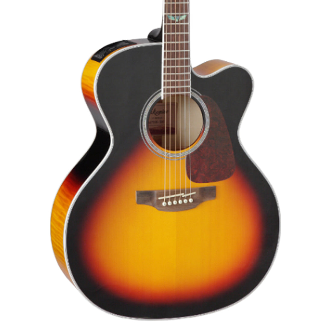 Takamine G70 Series Jumbo Acoustic Electric Guitar with Cutaway in Brown Sunburst