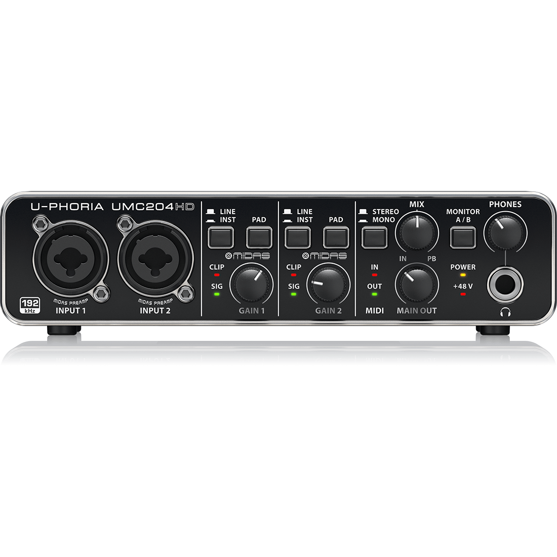 Behringer U-Phoria UMC204HD Interface