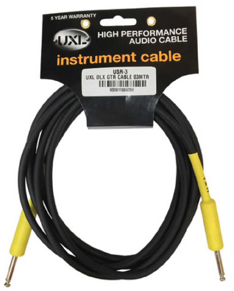 UXL USR-3 Deluxe 3 Metre Guitar Lead