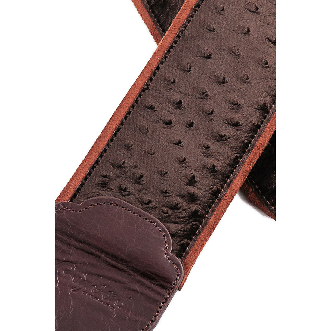 Right On Straps BASSMAN Velvet Brown Guitar Strap