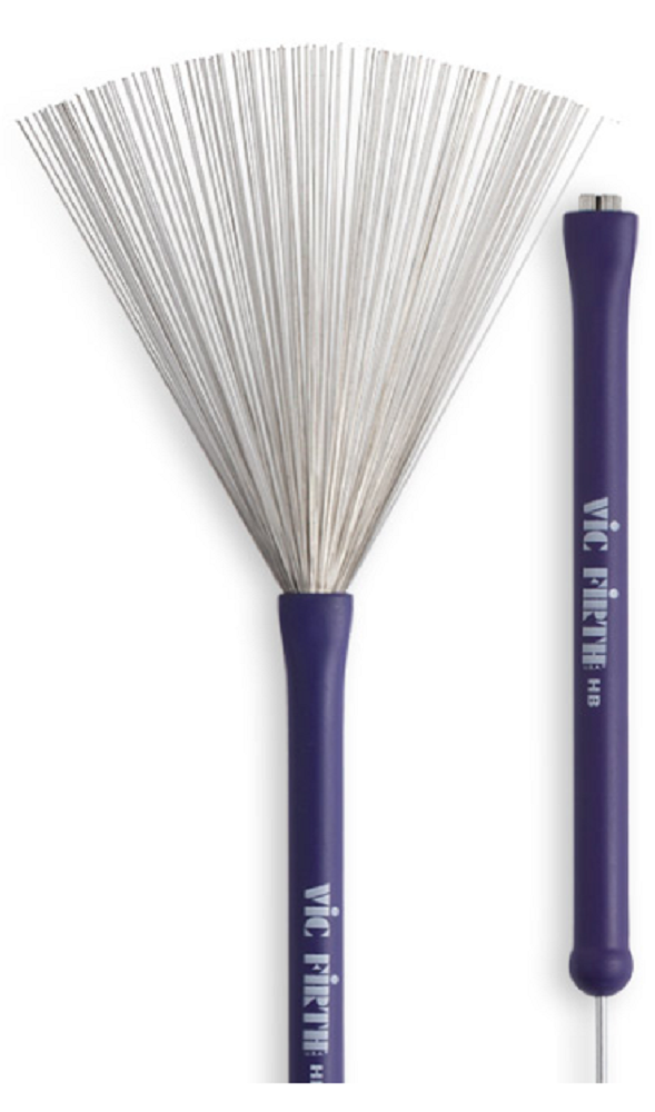 Vic Firth Retractable Wire Heritage Brush with Rubber Handle