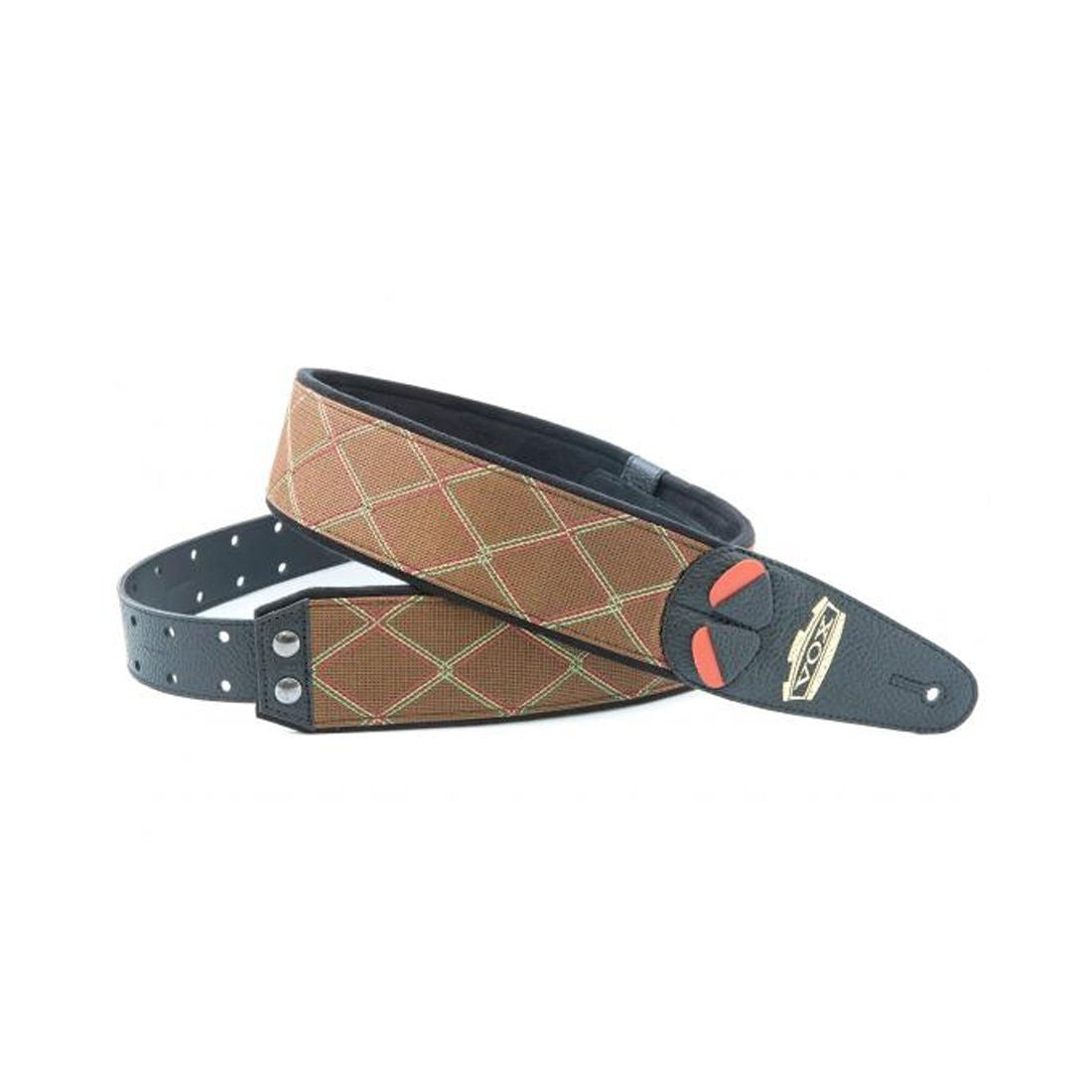 Right On Straps MOJO VOX Brown Guitar Strap