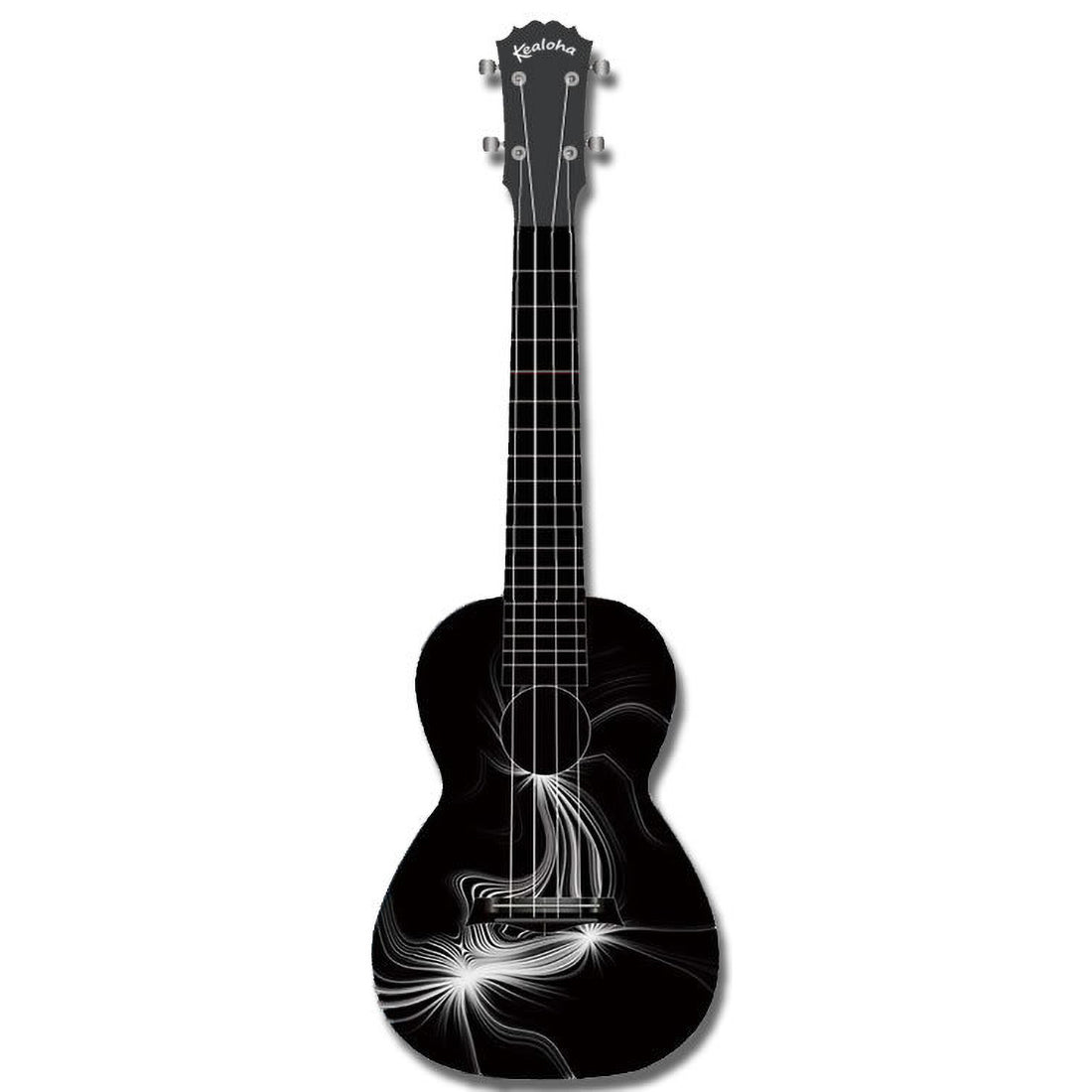 Kealoha Eclipse Flare Design Concert Ukulele with Black ABS Resin Body