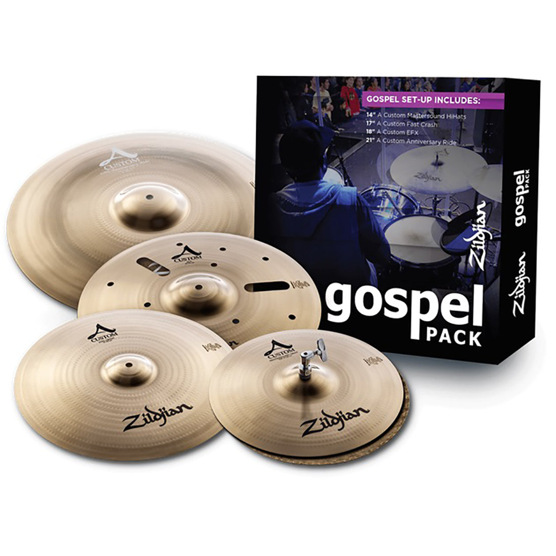 Zildjian  A Custom  Gospel Cymbal Set