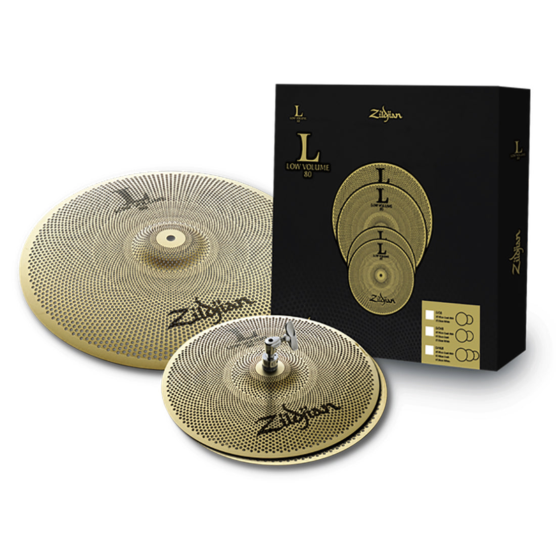 Zildjian  Low Volume  L80  13/18 Cymbal Set