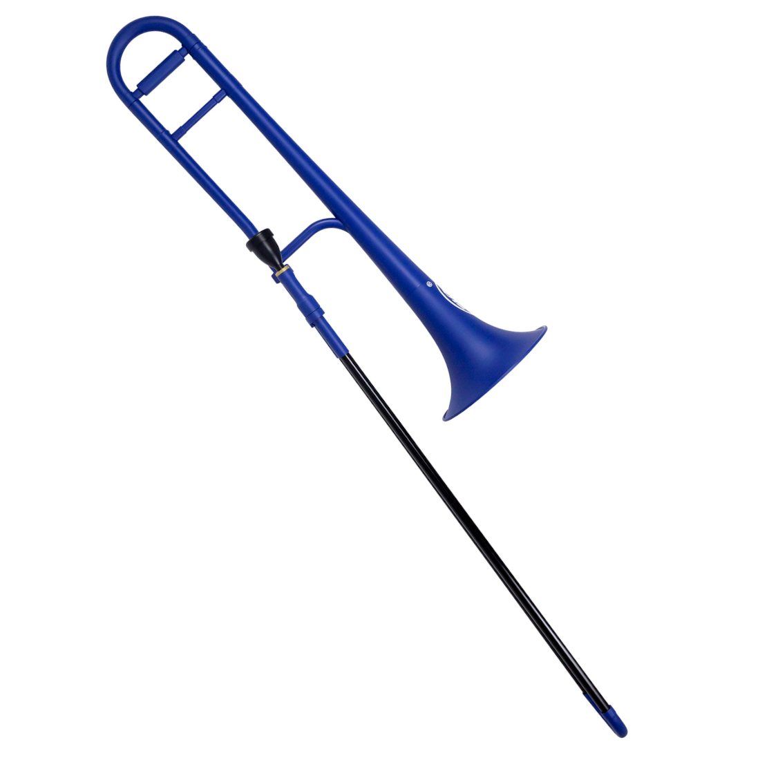 ZO ZOBONEBB Plastic Trombone in Blue Blast Finish with Mouthpiece and Bag