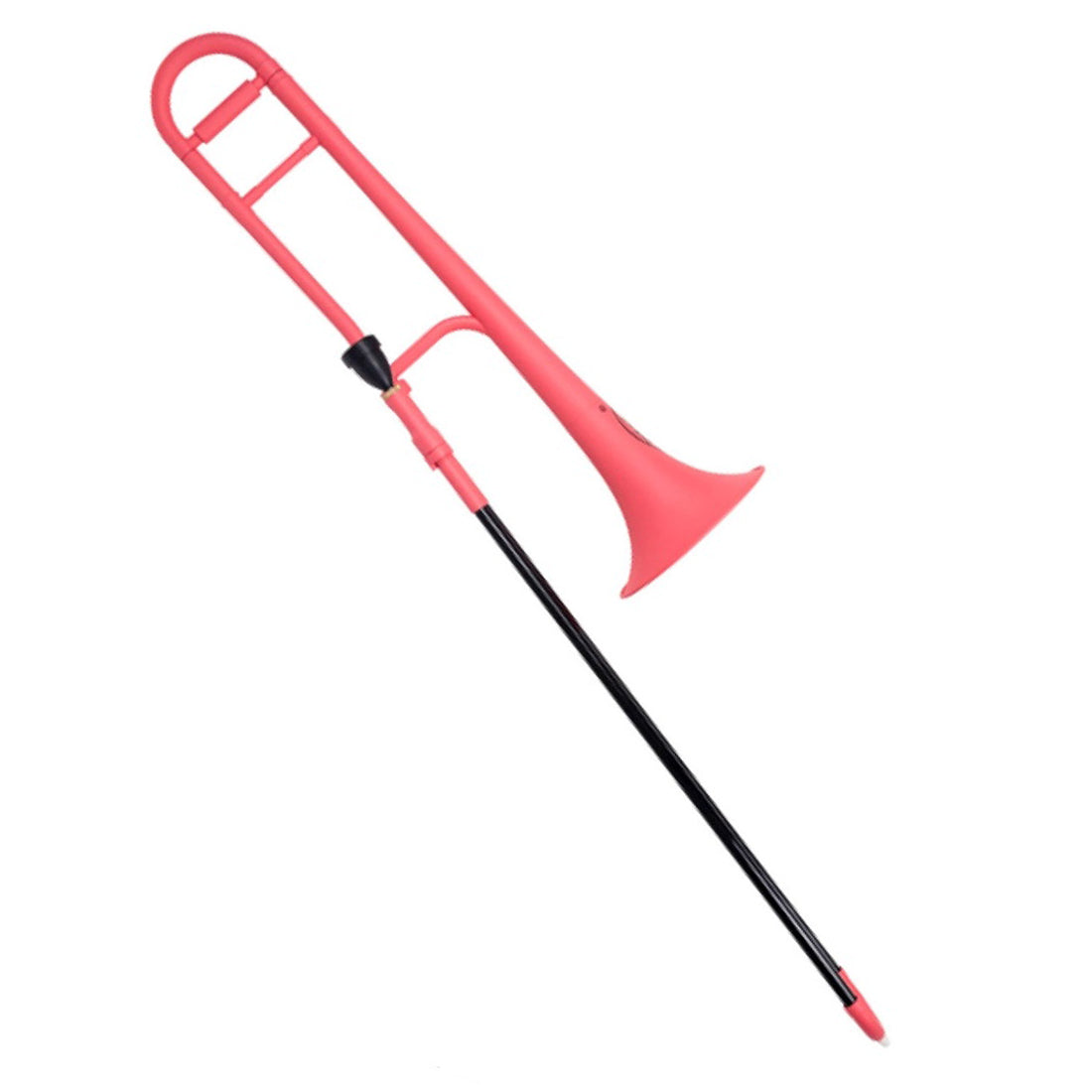 Zo ZOBONEP Plastic Trombone in New York Pink Matt Finish with Mouthpiece and Bag