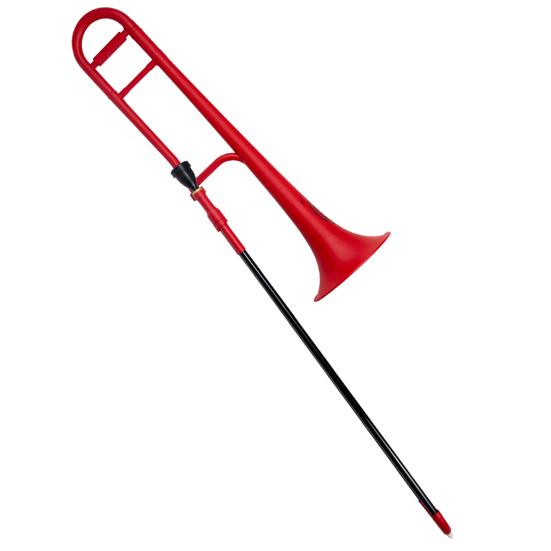 Zo ZOBONER Plastic Trombone in Racing Red Finish with Mouthpiece and Bag