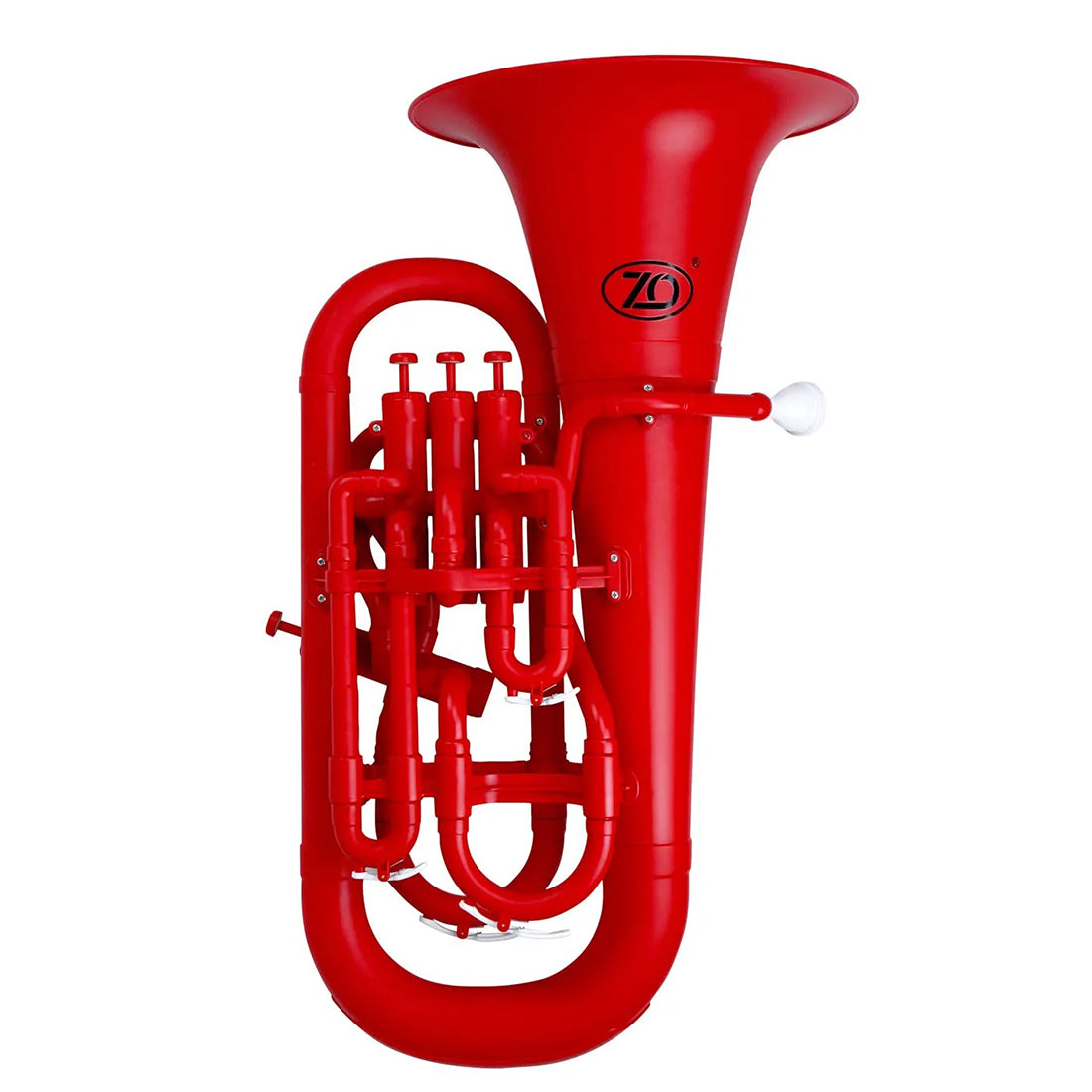 Zo ZOEUPHR Plastic Euphonium in Racing Red Matt Finish with Mouthpiece and Bag