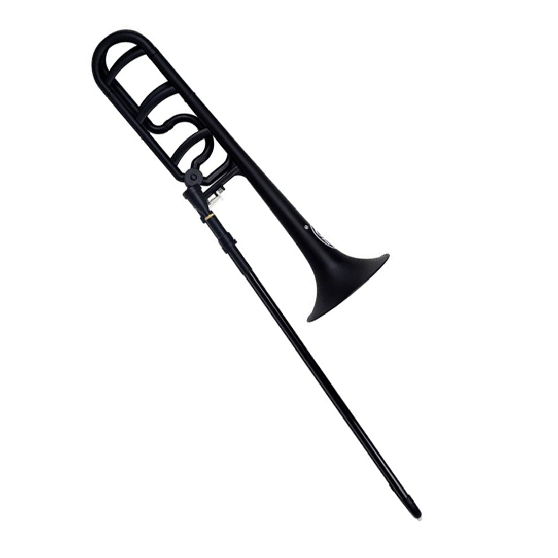 Zo ZOFBONEB Plastic Bb/F Trigger Trombone in Empire Black Matt Finish with Mouthpiece and Bag