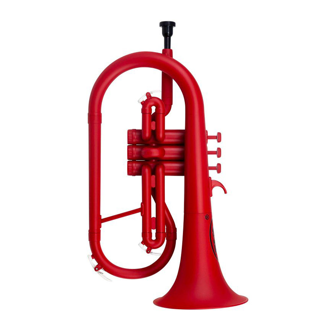 Zo ZOFLUR Plastic Flugelhorn in Racing Red Matt Finish with Mouthpiece and Bag