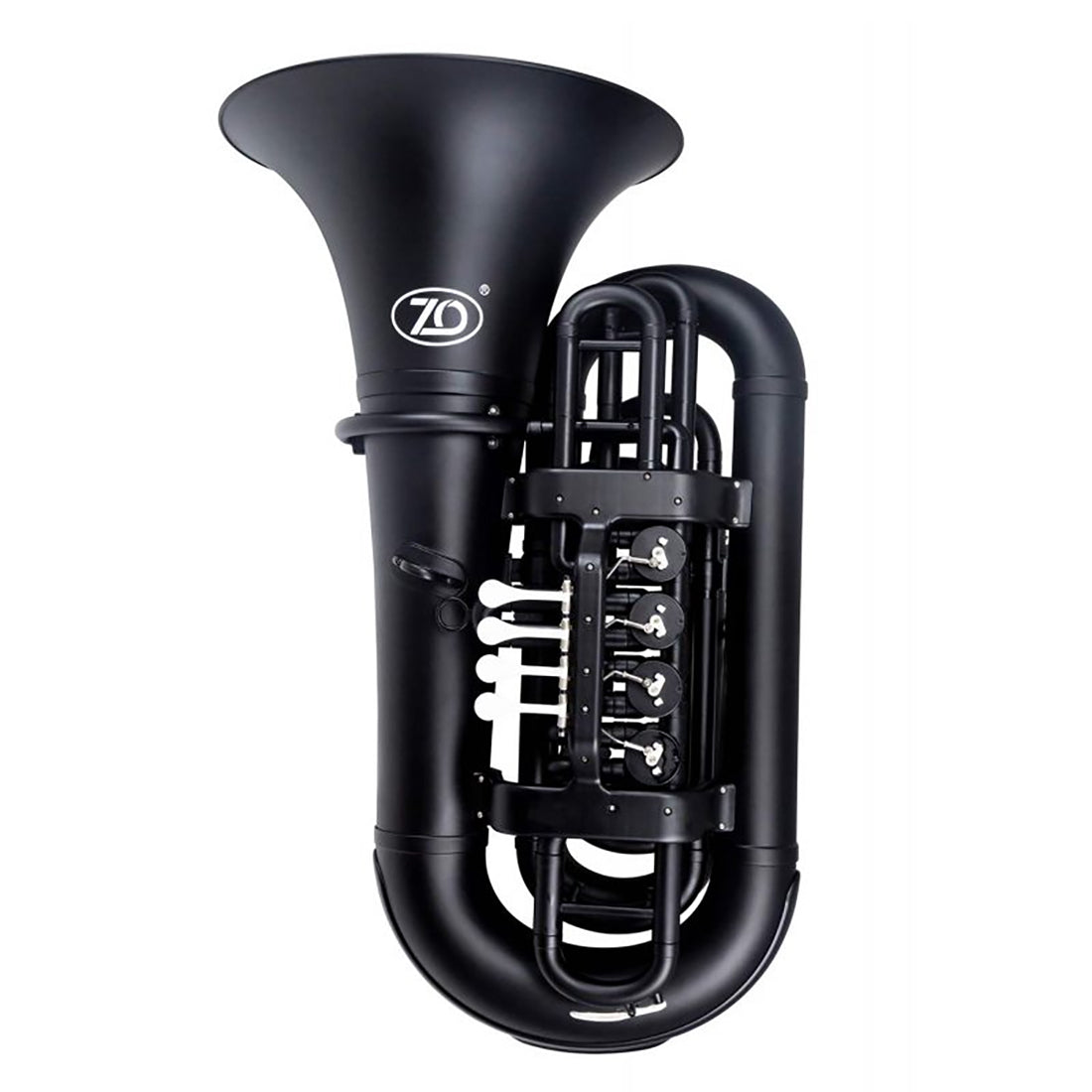 Zo ZOTUBB Plastic Bb Tuba in Empire Black Matt Finish includes Mouthpiece and Bag