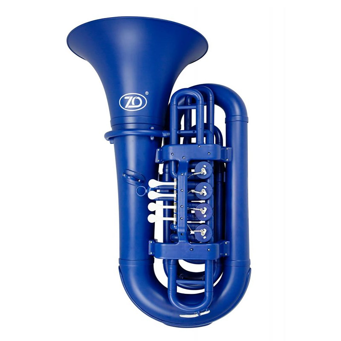 Zo ZOTUBBB Plastic Bb Tuba in Blue Blast Matt Finish with Mouthpiece and Bag